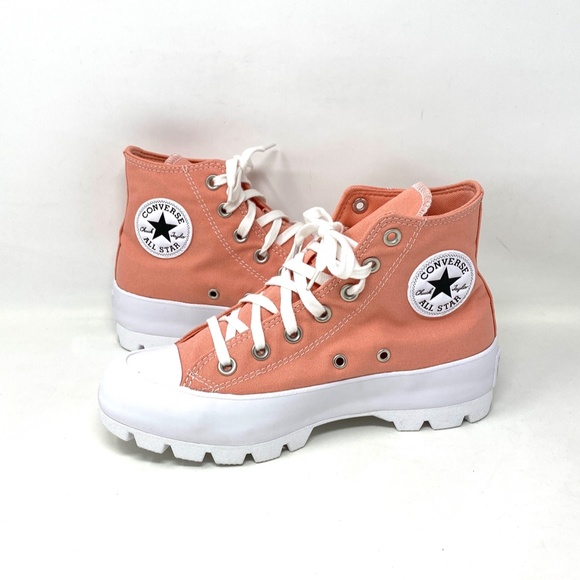 Converse Chuck Taylor All Star Lugged High Top Women Pink Quartz Canvas 571726C - Picture 2 of 10